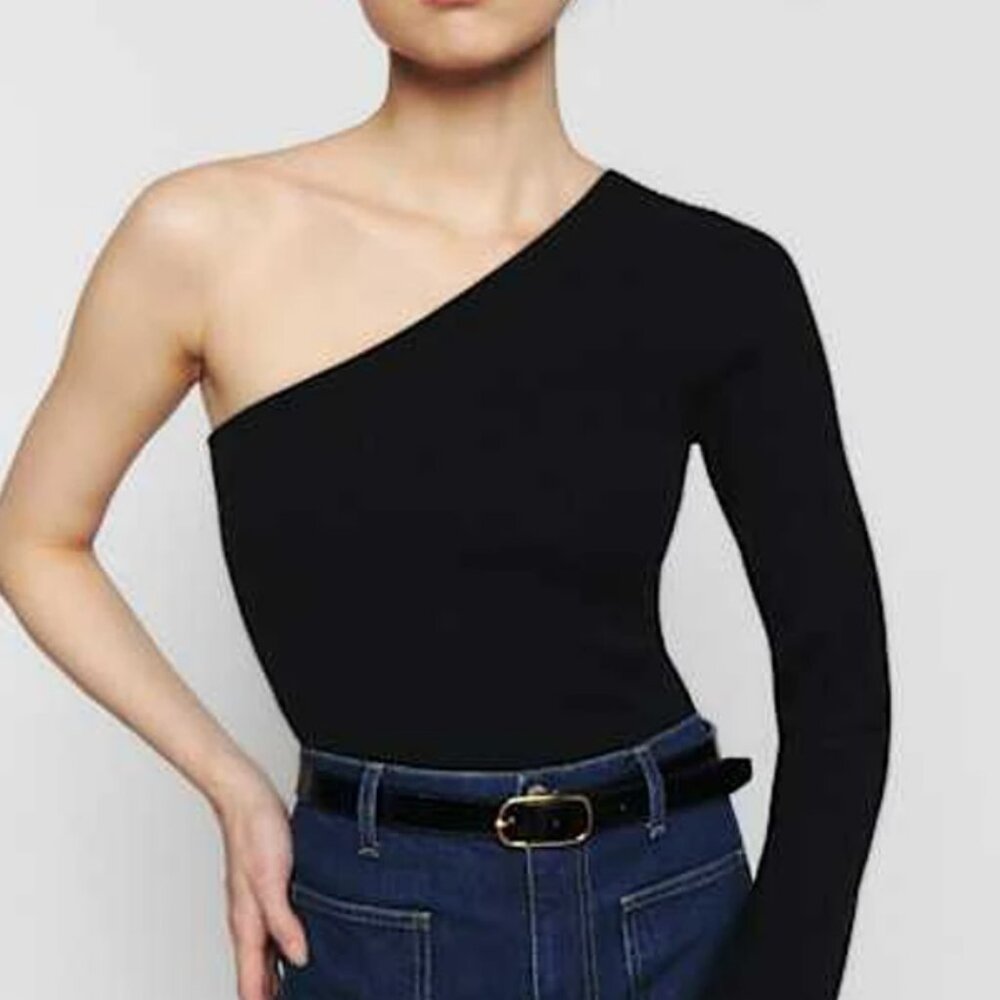 Santo Cashmere One Shoulder Sweater